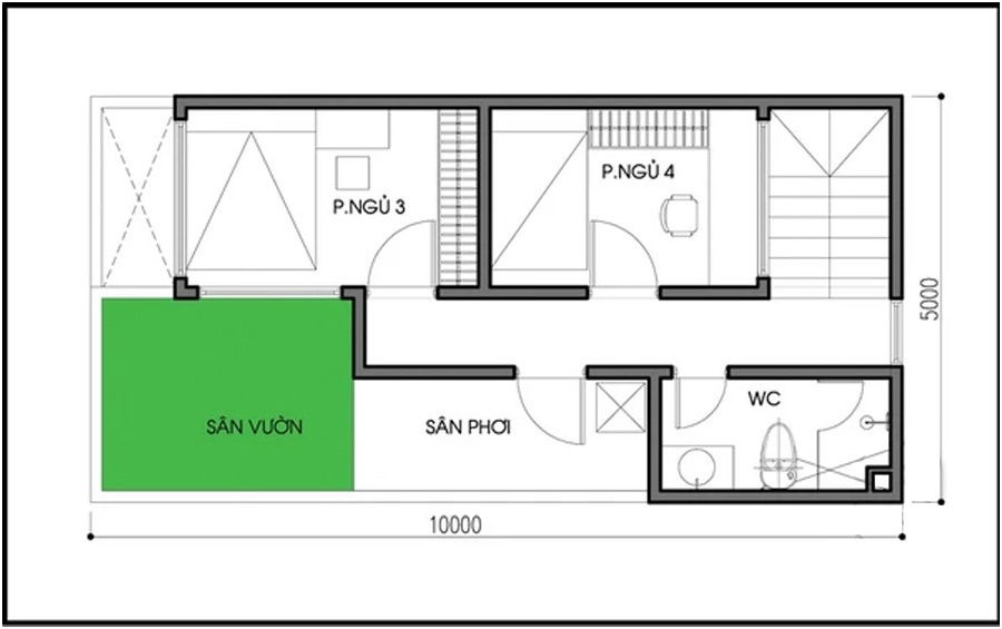 Tư vấn thiết kế và bố trí nội thất nhà 50m² cho gia đình 5 người - Ảnh 2.