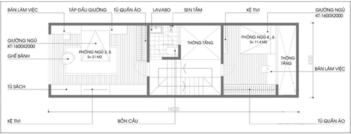 Tư vấn thiết kế nhà phố có mặt tiền hẹp và sâu - Ảnh 3.