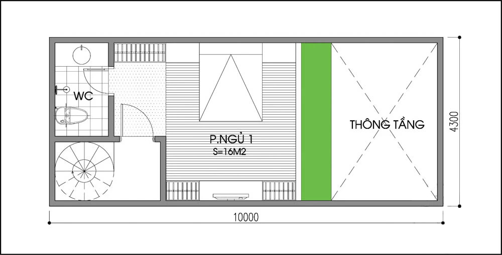 Tư vấn cải tạo và bố trí nội thất ngôi nhà 43m² từ 2 thành 3 phòng ngủ - Ảnh 2.