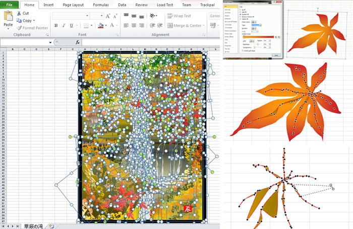 Cụ ông 80 tuổi dùng phần mềm bảng tính Microsoft Excel để vẽ tranh, kết quả khiến thế giới ngỡ ngàng - Ảnh 2.