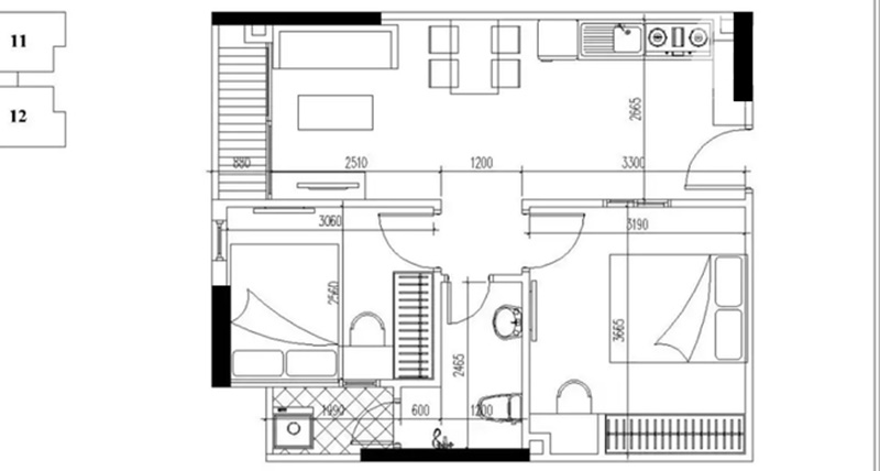 Tư vấn bố trí nội thất hợp lý căn hộ 49m2 cho gia đình 3 người - Ảnh 1.