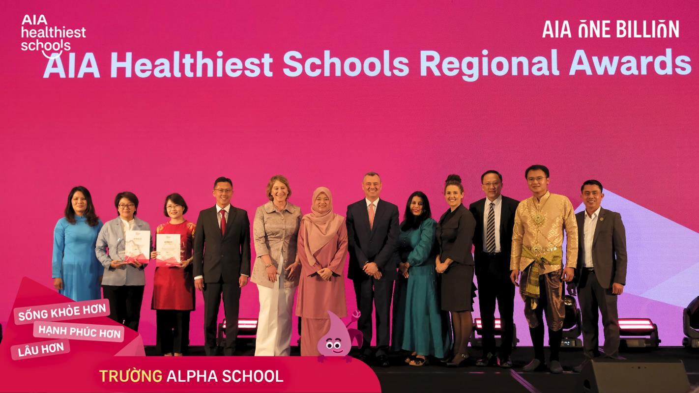 Đại diện Việt Nam giành giải thưởng “Trường học lành mạnh nhất AIA” – khu vực châu Á - Ảnh 1.