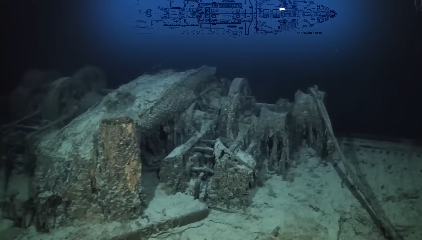 Hiện trạng xác tàu Titanic dưới đáy biển