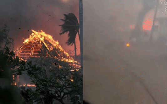 Đảo Hawaii hóa &quot;hỏa ngục&quot;, khung cảnh người dân lái xe bỏ chạy khỏi thảm họa gây ám ảnh