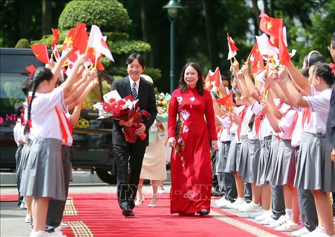 Phó Chủ tịch nước Võ Thị Ánh Xuân đón và hội đàm với Hoàng Thái tử Nhật Bản - Ảnh 1.