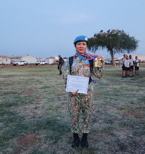 Nữ “chiến sỹ mũ nồi xanh” nén nỗi nhớ nhà, tình nguyện ở lại thêm một năm làm nhiệm vụ gìn giữ hoà bình  - Ảnh 1.