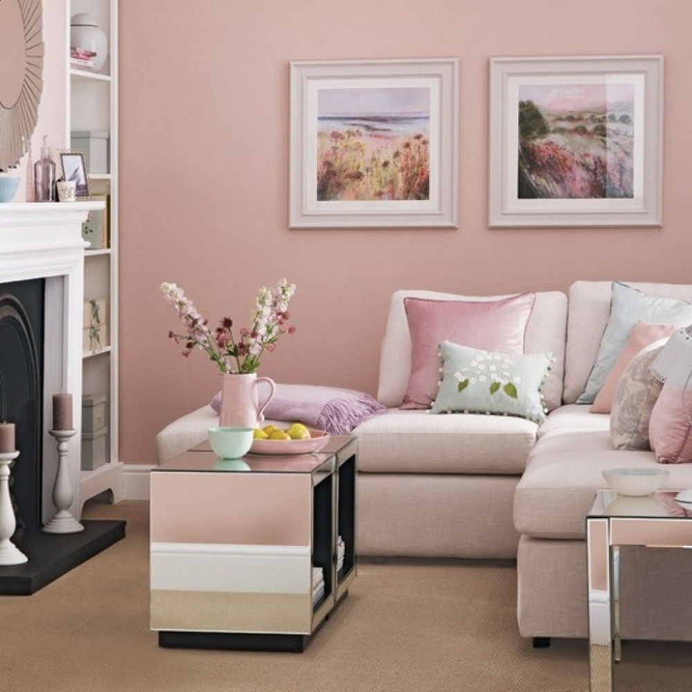 Những mẫu phòng khách mang sắc hồng vừa nhẹ nhàng vừa quyến rũ - Ảnh 6.