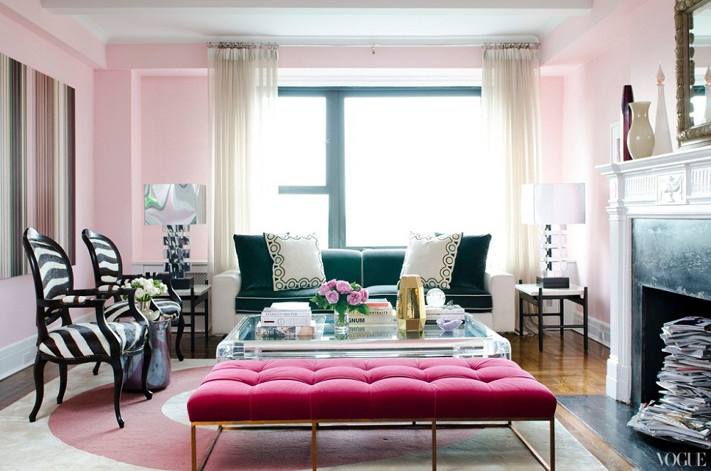Những mẫu phòng khách mang sắc hồng vừa nhẹ nhàng vừa quyến rũ - Ảnh 7.
