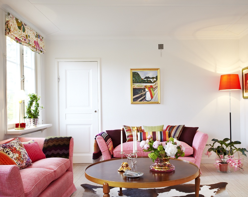 Những mẫu phòng khách mang sắc hồng vừa nhẹ nhàng vừa quyến rũ - Ảnh 8.