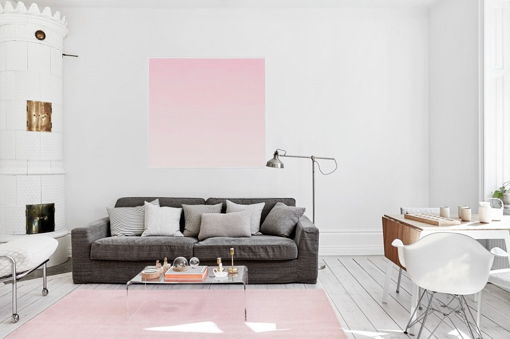 Những mẫu phòng khách mang sắc hồng vừa nhẹ nhàng vừa quyến rũ - Ảnh 10.