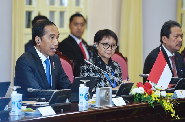Chủ tịch nước Võ Văn Thưởng hội đàm với Tổng Thống Indonesia Joko Widodo- Ảnh 2.