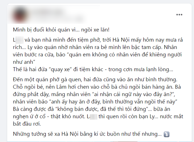 Nam TikToker lên tiếng vụ "bị đuổi khỏi quán phở", nhiều chi tiết khác bài viết trước đó- Ảnh 1.