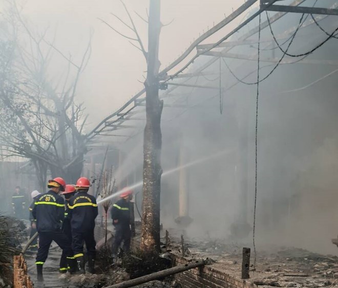 Hà Nam: Cháy tại Chùa Phật Quang, nhiều nội thất bị thiêu rụi- Ảnh 2.