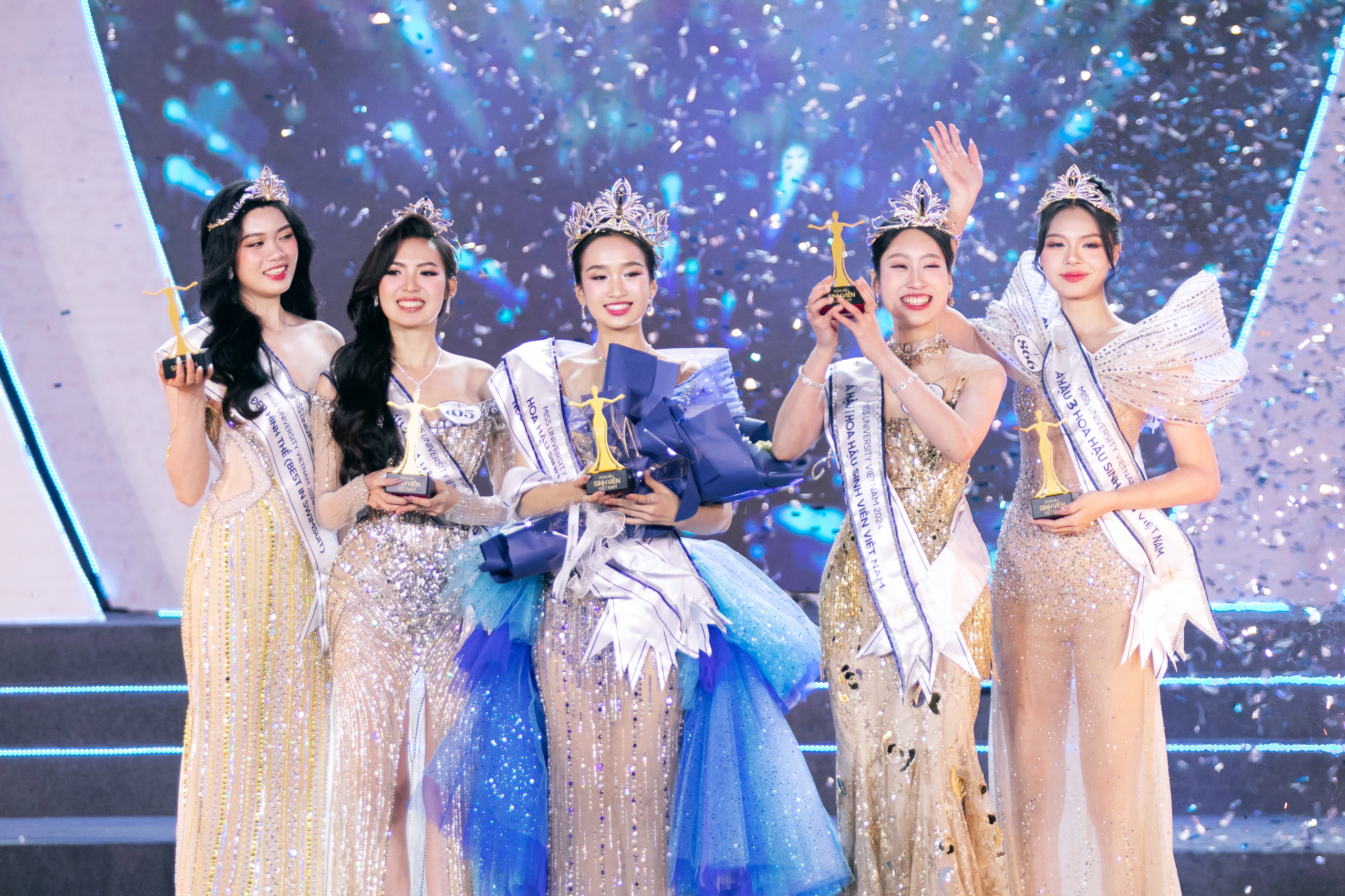 Hoa hậu Sinh viên Việt Nam 2024 Dương Trà Giang và 4 Á hậu Hoa hậu Sinh viên Việt Nam 2024 Dương Trà Giang và 4 Á hậu