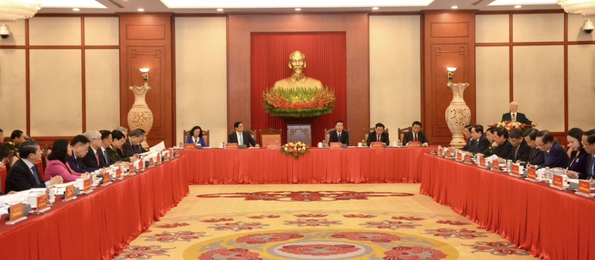 Tổng Bí thư chủ trì phiên họp đầu tiên của Tiểu ban Văn kiện Đại hội XIV của Đảng- Ảnh 1.