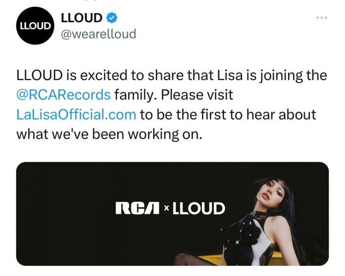 Lisa (BLACKPINK) công bố gia nhập hãng thu âm của Mỹ nhưng tạo hình "bốc lửa" mới là điểm nhấn!- Ảnh 2.