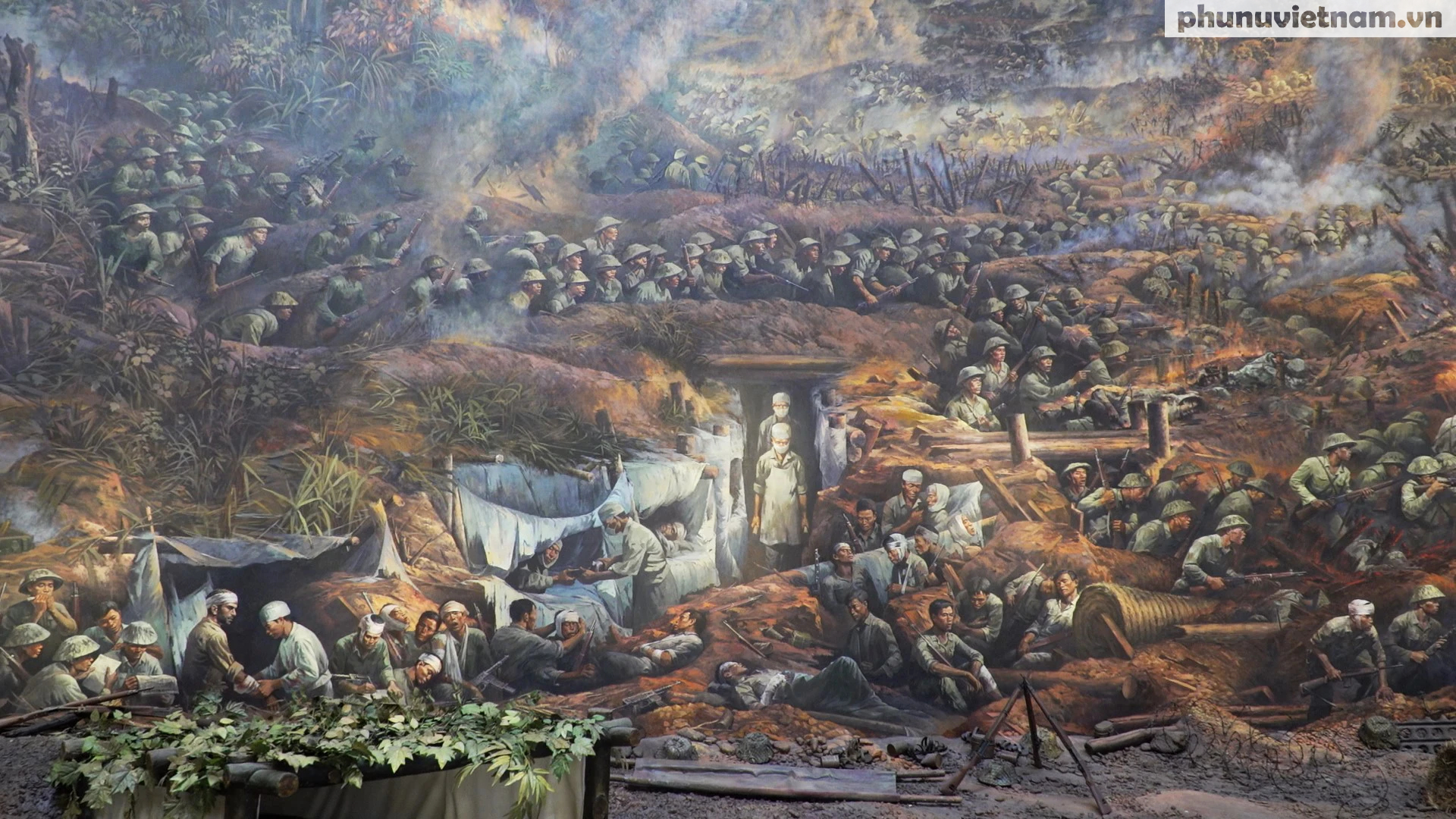 Tranh sơn dầu panorama hơn 3.000m2 về chiến dịch Điện Biên Phủ - Ảnh 6.