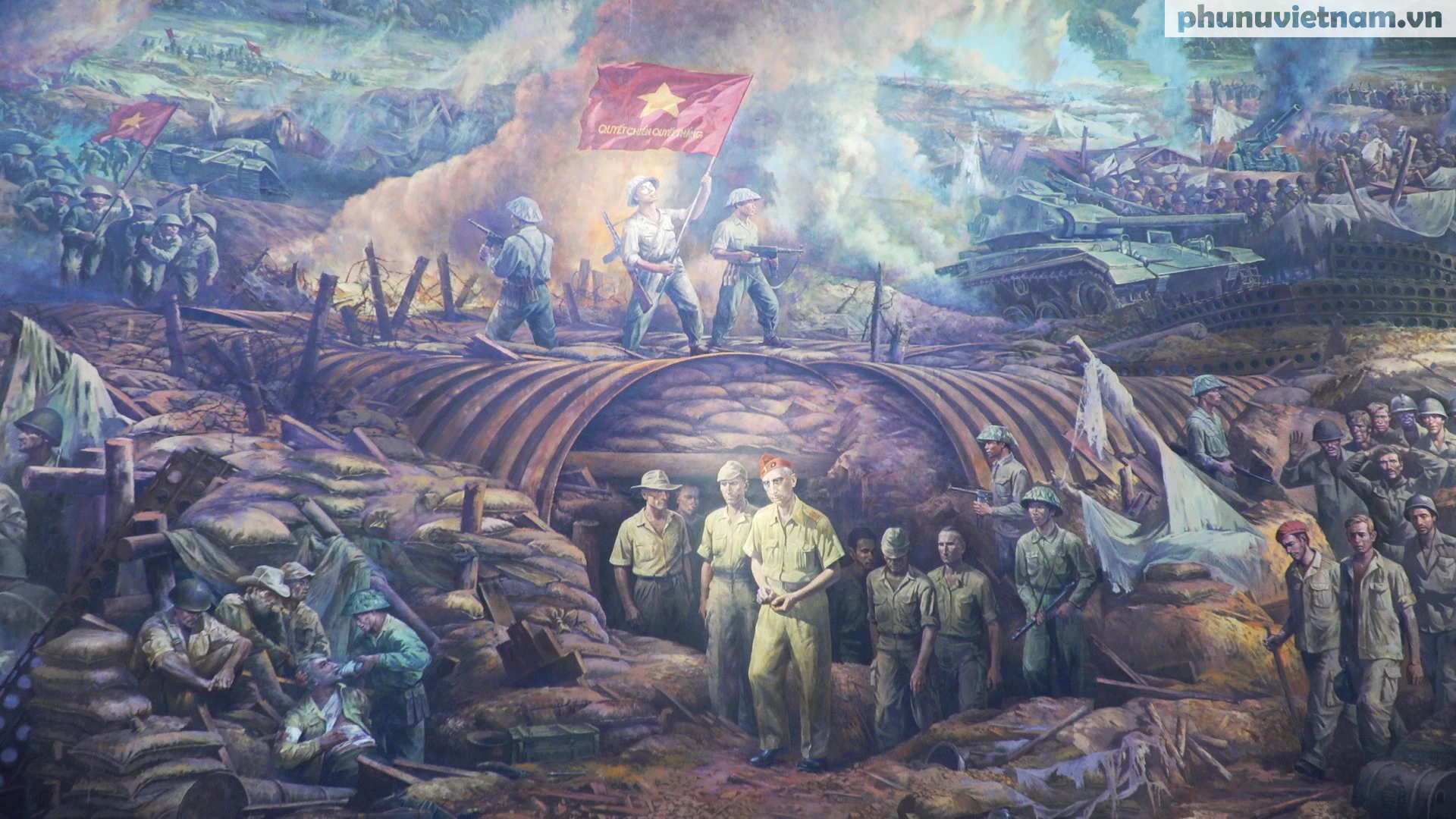 Tranh sơn dầu panorama hơn 3.000m2 về chiến dịch Điện Biên Phủ - Ảnh 8.
