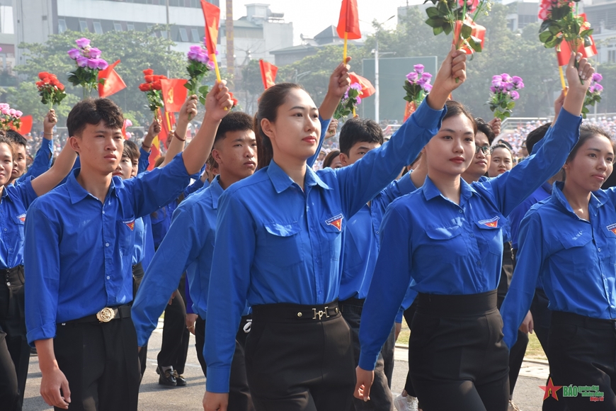Hợp luyện toàn lực lượng tham gia diễu binh, diễu hành tại Lễ kỷ niệm 70 năm Chiến thắng Điện Biên Phủ- Ảnh 13.