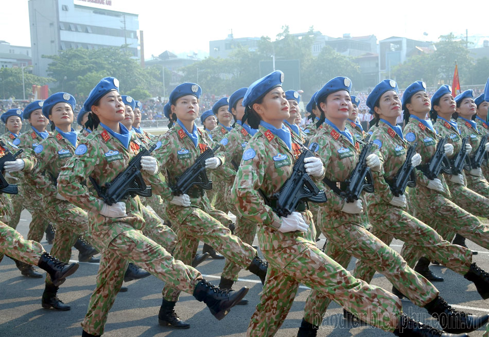 Hợp luyện toàn lực lượng tham gia diễu binh, diễu hành tại Lễ kỷ niệm 70 năm Chiến thắng Điện Biên Phủ- Ảnh 10.