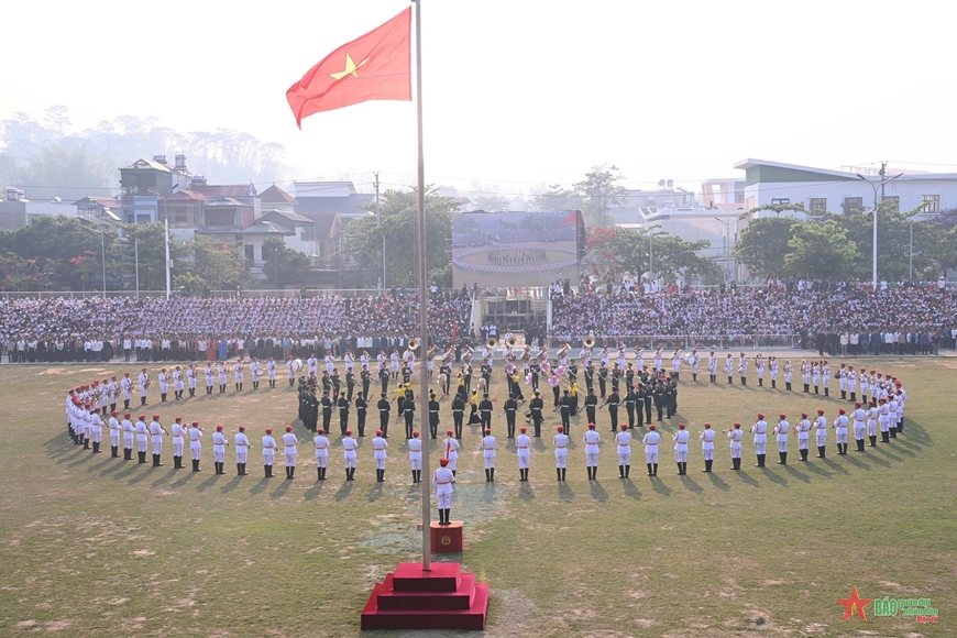 Hợp luyện toàn lực lượng tham gia diễu binh, diễu hành tại Lễ kỷ niệm 70 năm Chiến thắng Điện Biên Phủ- Ảnh 5.
