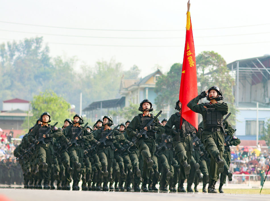 Hợp luyện toàn lực lượng tham gia diễu binh, diễu hành tại Lễ kỷ niệm 70 năm Chiến thắng Điện Biên Phủ- Ảnh 7.