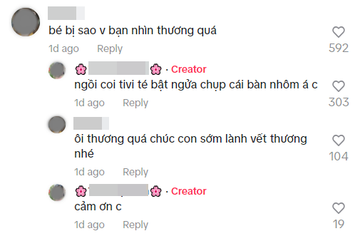 10 triệu lượt xem trên MXH TikTok: Bé gái đang xem tivi thì ngã ngửa rồi bị cứa rách 4 ngón tay- Ảnh 3.