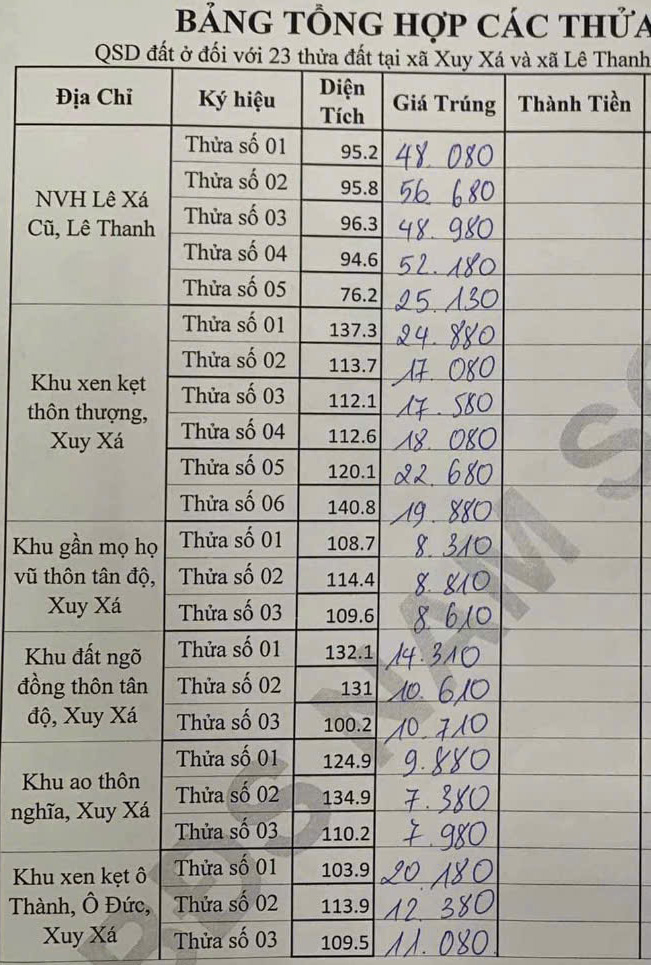 Đấu giá đất tại Mỹ Đức: Giá trúng cao gấp 16 lần giá khởi điểm- Ảnh 4.