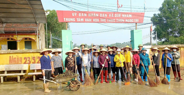 Bắc Giang: Hơn 70 nghìn cán bộ, hội viên phụ nữ tham gia phòng, chống lụt bão và dọn vệ sinh môi trường- Ảnh 1.