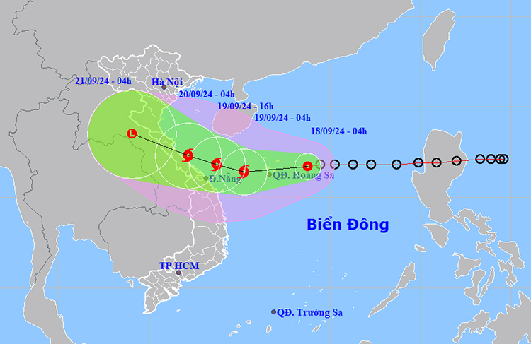 Thời tiết ngày 18/9: Áp thấp nhiệt đới có khả năng mạnh lên thành bão trong 24 giờ tới- Ảnh 1.