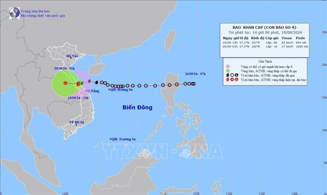 Vùng biển chịu ảnh hưởng bão số 4, từ Nghệ An đến Đà Nẵng- Ảnh 1.