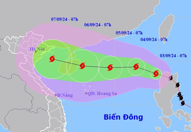 Dự báo diễn biến Bão số 3 sau khi vào biển Đông- Ảnh 1.