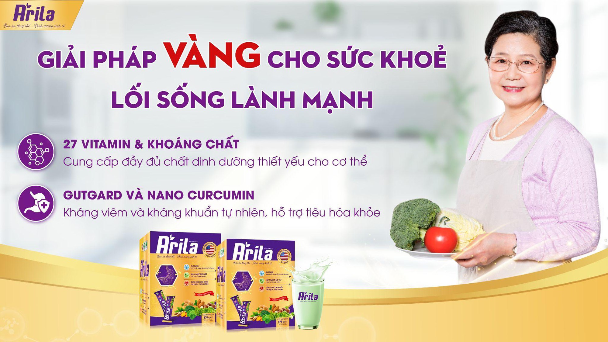 Arila - Bữa ăn dinh dưỡng thay thế đầu tiên dành riêng cho người dạ dày, đại tràng- Ảnh 1.