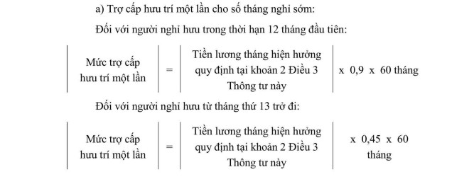 Bộ Nội vụ hướng dẫn tính trợ cấp nghỉ hưu trước tuổi khi sắp xếp tổ chức bộ máy- Ảnh 3.