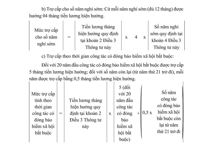 Bộ Nội vụ hướng dẫn tính trợ cấp nghỉ hưu trước tuổi khi sắp xếp tổ chức bộ máy- Ảnh 4.