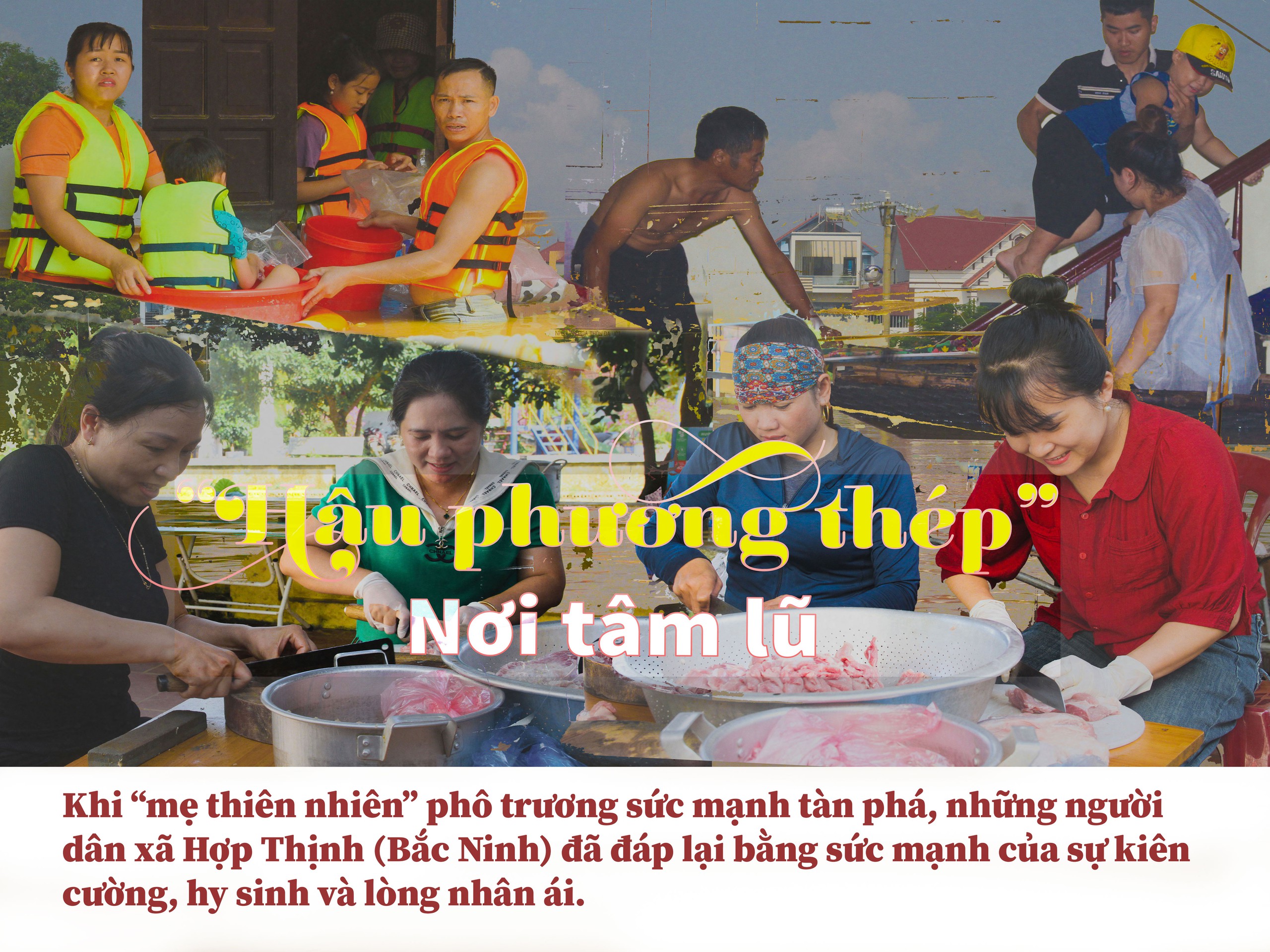 Hậu phương "thép" nơi tâm lũ