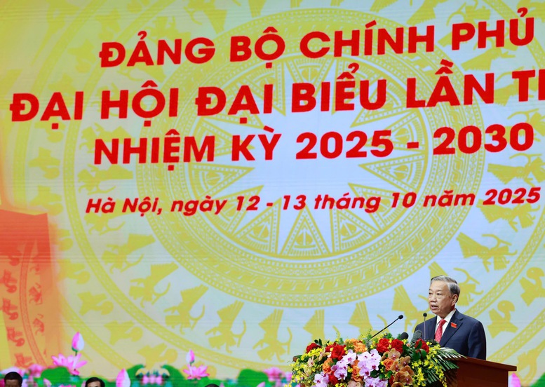 Tổng Bí thư Tô Lâm nhấn mạnh 3 yêu cầu và 5 định hướng công tác trọng tâm với Đảng bộ Chính phủ- Ảnh 1.