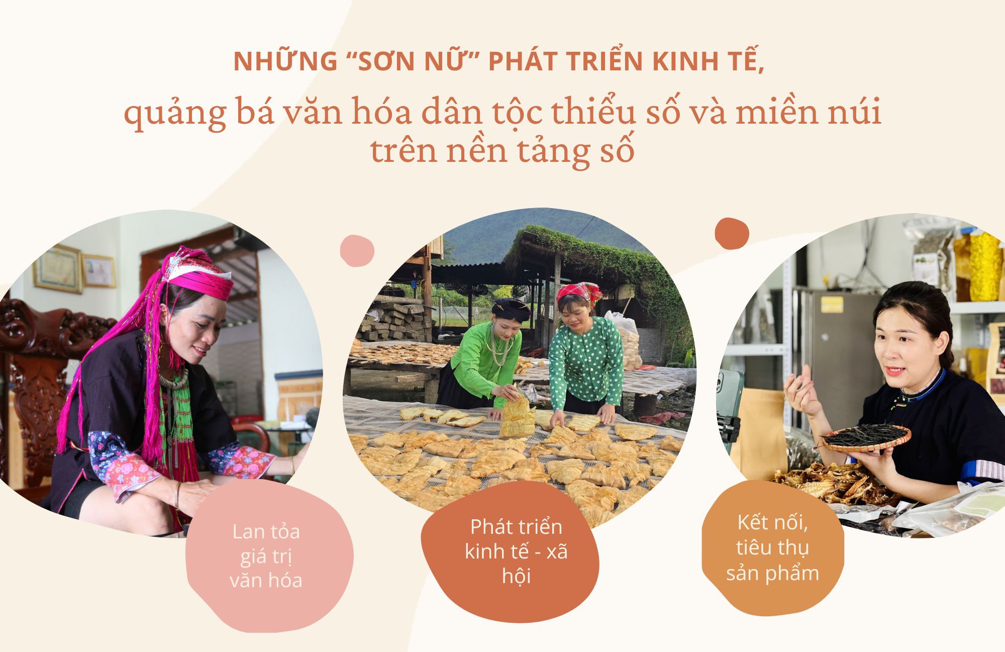 Những "sơn nữ" phát triển kinh tế, quảng bá văn hóa dân tộc thiểu số và miền núi trên nền tảng số