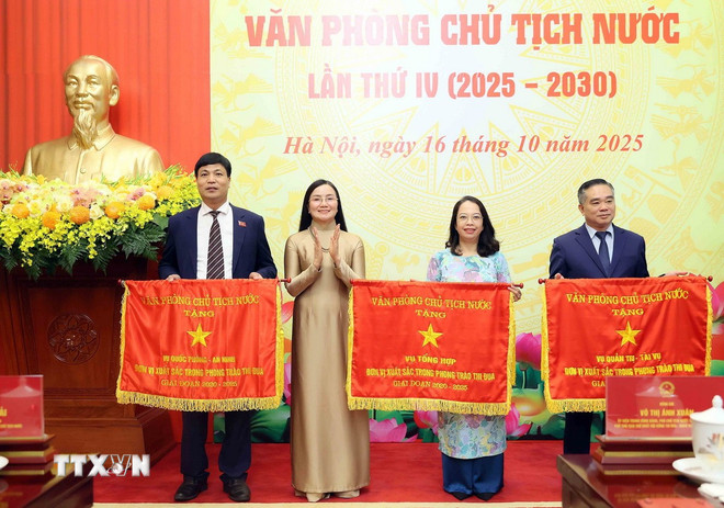 Đại hội Thi đua yêu nước Văn phòng Chủ tịch nước lần thứ IV- Ảnh 2. Đại hội Thi đua yêu nước Văn phòng Chủ tịch nước lần thứ IV- Ảnh 2.