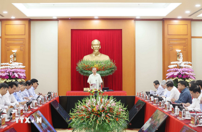 Thông báo Kết luận của Tổng Bí thư tại Hội nghị sơ kết thực hiện Nghị quyết 57- Ảnh 2. Thông báo Kết luận của Tổng Bí thư tại Hội nghị sơ kết thực hiện Nghị quyết 57- Ảnh 2.