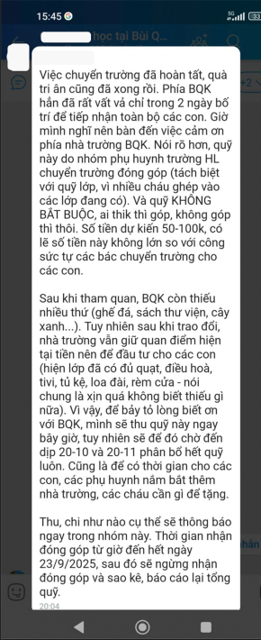 Phụ huynh "tranh cãi" việc tặng quà tri ân, nhà trường lên tiếng- Ảnh 1. Phụ huynh "tranh cãi" việc tặng quà tri ân, nhà trường lên tiếng- Ảnh 1.