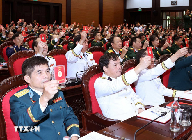Tổng Bí thư Tô Lâm dự Bế mạc Đại hội Đảng bộ Quân đội lần thứ XII- Ảnh 1.