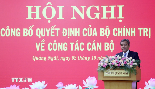 Ông Hồ Văn Niên được chỉ định làm Bí thư Tỉnh ủy Quảng Ngãi- Ảnh 1.