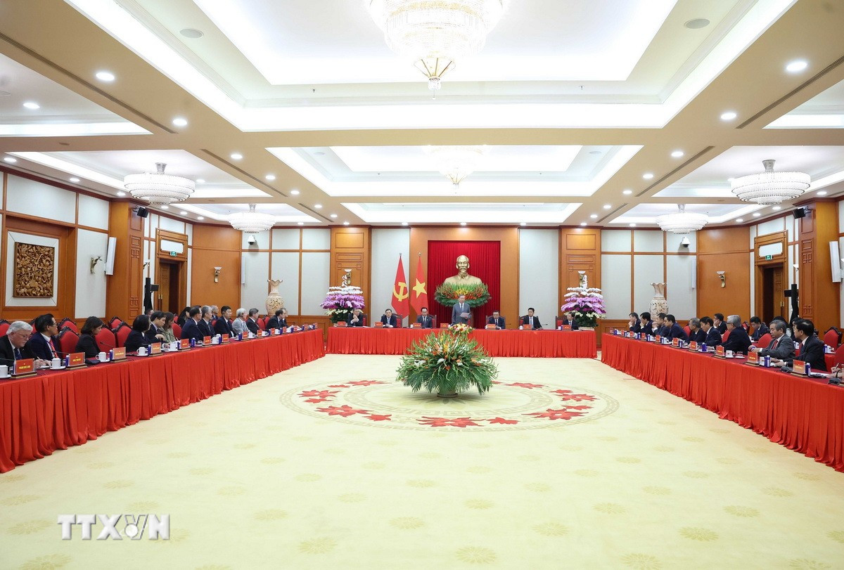 Phát biểu của Tổng Bí thư tại cuộc gặp các đại biểu dự Hội thảo Quốc tế Việt Nam học- Ảnh 2. Phát biểu của Tổng Bí thư tại cuộc gặp các đại biểu dự Hội thảo Quốc tế Việt Nam học- Ảnh 2.