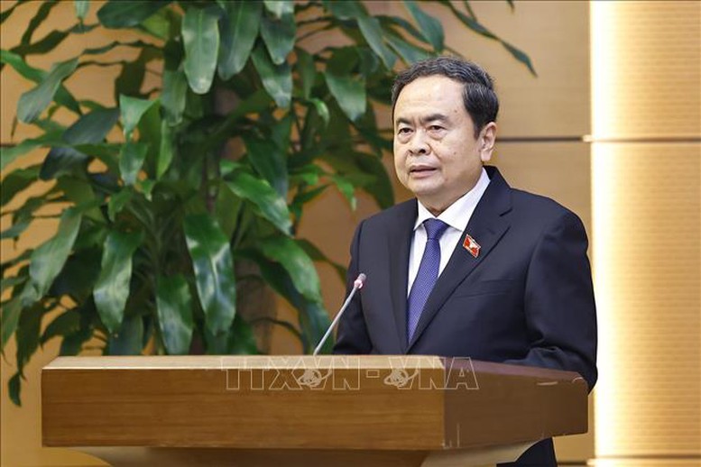 Chủ tịch Quốc hội Trần Thanh Mẫn chủ trì Lễ công bố các quyết định về công tác cán bộ- Ảnh 3.