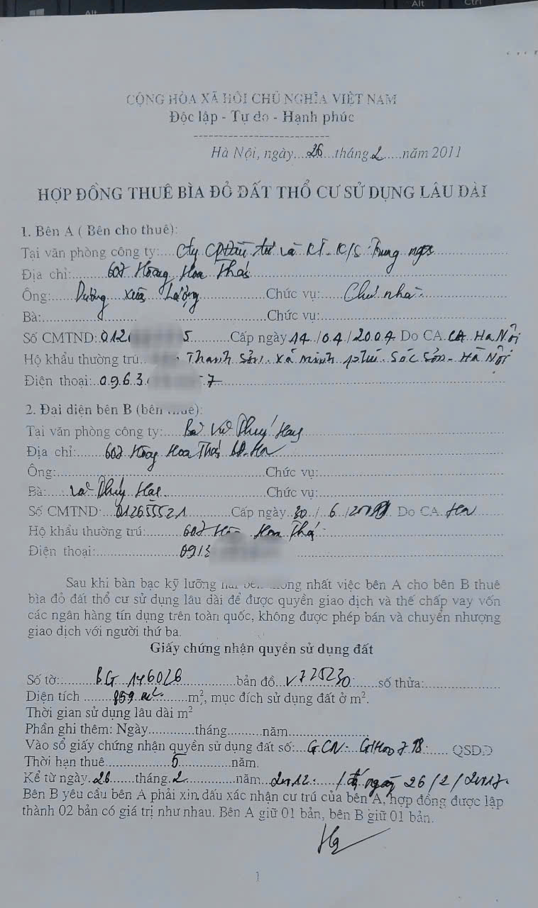 Cho thuê sổ đỏ, đất đang ở bị âm thầm chuyển nhượng- Ảnh 2. Cho thuê sổ đỏ, đất đang ở bị âm thầm chuyển nhượng- Ảnh 2.