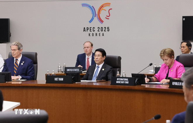 Chủ tịch nước dự phiên thứ nhất của Hội nghị các nhà lãnh đạo APEC 2025- Ảnh 1. Chủ tịch nước dự phiên thứ nhất của Hội nghị các nhà lãnh đạo APEC 2025- Ảnh 1.