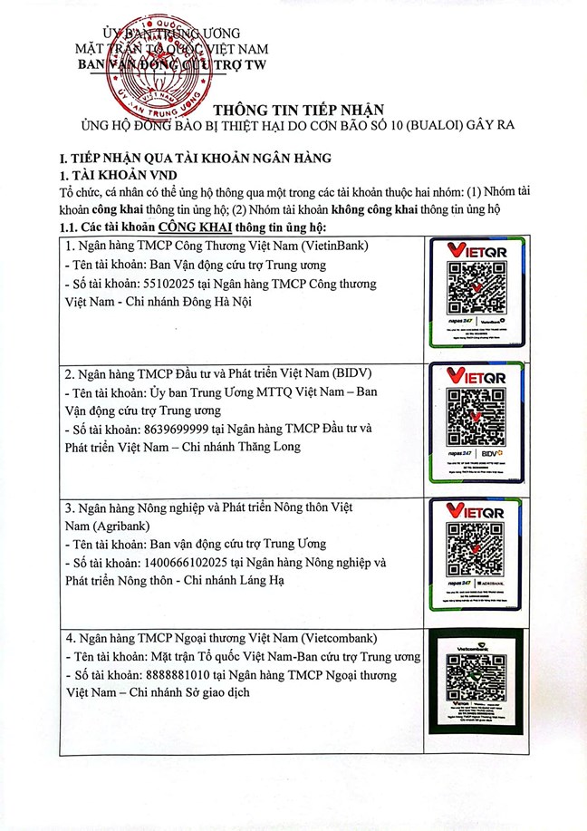 Lời kêu gọi của Đoàn Chủ tịch UBTƯ MTTQ Việt Nam về vận động ủng hộ đồng bào khắc phục thiệt hại do cơn bão số 10 gây ra- Ảnh 4.