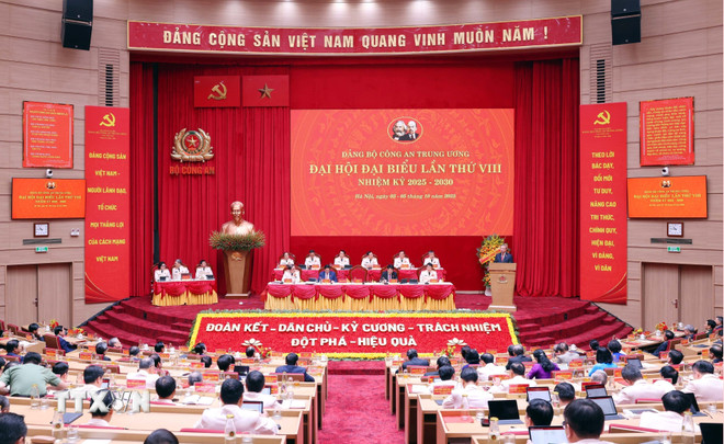 Toàn văn phát biểu của Tổng Bí thư Tô Lâm tại Đại hội Đảng bộ Công an Trung ương lần thứ VIII- Ảnh 1.