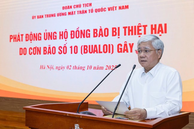 Lời kêu gọi của Đoàn Chủ tịch UBTƯ MTTQ Việt Nam về vận động ủng hộ đồng bào khắc phục thiệt hại do cơn bão số 10 gây ra- Ảnh 1.